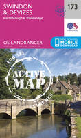 Ordnance Survey - Swindon, Devizes, Marlborough & Trowbridge (OS Landranger Active Map) - 9780319474969 - V9780319474969
