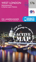Ordnance Survey - West London, Rickmansworth & Staines (OS Landranger Active Map) - 9780319474990 - V9780319474990