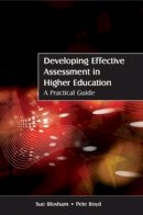 Sue Bloxham - Developing Assessment in Higher Education - 9780335221073 - V9780335221073