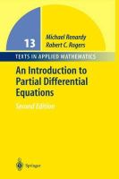 Renardy, Michael, Rogers, Robert C. - An Introduction to Partial Differential Equations (Texts in Applied Mathematics) - 9780387004440 - V9780387004440