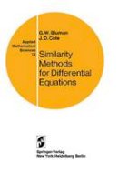 G.w. Bluman - Similarity Methods for Differential Equations (Applied Mathematical Sciences) - 9780387901077 - V9780387901077