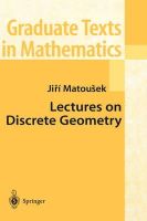 Ji?í Matoušek - Lectures on Discrete Geometry (Graduate Texts in Mathematics) - 9780387953731 - V9780387953731