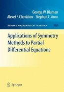George W. Bluman - Applications of  Symmetry Methods to Partial Differential Equations (Applied Mathematical Sciences) - 9780387986128 - V9780387986128