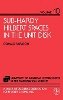 Donald Sarason - Sub-hardy Hilbert Spaces in the Unit Disk - 9780471048978 - V9780471048978