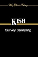 Leslie Kish - Survey Sampling - 9780471109495 - V9780471109495