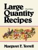 Margaret E. Terrell - Large Quantity Recipes - 9780471288541 - V9780471288541