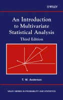 Anderson, T. W. - An Introduction to Multivariate Statistical Analysis (Wiley Series in Probability and Statistics) - 9780471360919 - V9780471360919