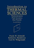 Frank W. Schmidt - Introduction to Thermal Sciences - 9780471549390 - V9780471549390