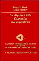 Robert V. Moody - Lie Algebras with Triangular Decompositions - 9780471633044 - V9780471633044