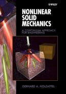 Holzapfel, Gerhard A. - Nonlinear Solid Mechanics - 9780471823193 - V9780471823193