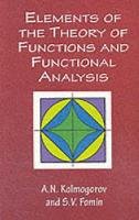 A. N. Kolmogorov - Elements of the Theory of Functions and Functional Analysis - 9780486406831 - V9780486406831