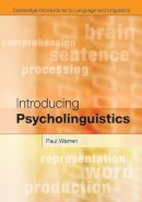 Paul Warren - Introducing Psycholinguistics - 9780521130561 - V9780521130561