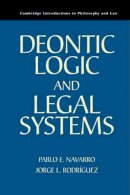 Pablo E. Navarro - Deontic Logic and Legal Systems - 9780521139908 - V9780521139908