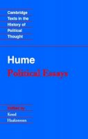 David Hume - Hume: Political Essays - 9780521466394 - V9780521466394