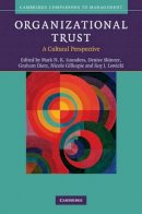 Edited By Mark N. K. - Organizational Trust: A Cultural Perspective - 9780521492911 - V9780521492911