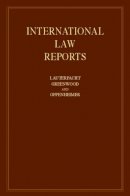 E. Lauterpacht (Ed.) - International Law Reports - 9780521580700 - V9780521580700