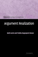 Beth Levin - Argument Realization - 9780521663762 - V9780521663762
