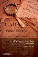 Harold Love - Attributing Authorship: An Introduction - 9780521789486 - V9780521789486