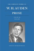 W. H. Auden - W. H. Auden Prose - 9780571237616 - V9780571237616