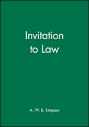 A. W. B. Simpson - Invitation to Law - 9780631145387 - V9780631145387