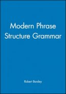 Robert Borsley - Modern Phrase Structure Grammar - 9780631184072 - V9780631184072