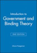 Liliane Haegeman - Introduction to Government and Binding Theory - 9780631190677 - V9780631190677