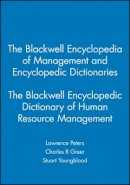Peters - The Blackwell Encyclopedic Dictionary of Human Resource Management - 9780631210795 - V9780631210795
