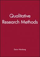 Darin Weinberg - Qualitative Research Methods - 9780631217626 - V9780631217626
