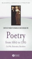 Robert Demaria (Ed.) - Poetry from 1660 to 1780 - 9780631229810 - V9780631229810