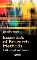 Janet M. Ruane - Essentials of Research Methods - 9780631230489 - V9780631230489