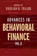 Thaler - Advances in Behavioral Finance, Volume II - 9780691121758 - V9780691121758