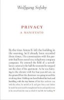 Wolfgang Sofsky - Privacy: A Manifesto - 9780691136721 - V9780691136721