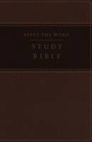 Thomas Nelson - NKJV, Apply the Word Study Bible, Large Print, Imitation Leather, Brown, Red Letter Edition: Live in His Steps - 9780718084073 - V9780718084073
