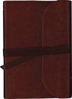 Thomas Nelson - NKJV, Journal the Word Bible, Large Print, Premium Leather, Brown, Red Letter Edition: Reflect on Your Favorite Verses - 9780718090920 - V9780718090920