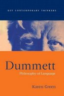 Karen Green - Dummett: Philosophy of Language - 9780745622958 - V9780745622958