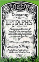 Geoffrey N. Wright - Discovering Epitaphs - 9780747803249 - 9780747803249