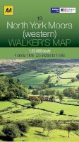 AA Publishing - Walker's Map North York Moors (western) - 9780749573294 - V9780749573294