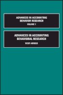 Vicky Arnold (Ed.) - Advances in Accounting Behavioral Research - 9780762311170 - V9780762311170