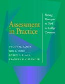 Trudy W. Banta And Associates - Assessment in Practice - 9780787901349 - V9780787901349