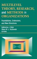 Klein - Multilevel Theory, Research, and Methods in Organizations: Foundations, Extensions, and New Directions - 9780787952280 - V9780787952280