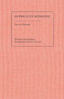 Winfried Menninghaus - In Praise of Nonsense: Kant and Bluebeard - 9780804729529 - V9780804729529