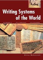 Akira Nakanishi - Writing Systems of the World - 9780804816540 - V9780804816540