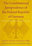 Donald P. Kommers - The Constitutional Jurisprudence of the Federal Republic of Germany: Third edition, Revised and Expanded - 9780822352662 - V9780822352662