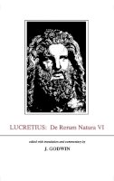 Lucretius - De Rerum Natura - 9780856684999 - V9780856684999