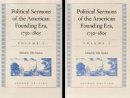 Ellis Sandoz - Political Sermons of the American Founding Era, 1730-1805 - 9780865971813 - V9780865971813