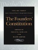 Philip Kurland - The Founders' Constitution - 9780865973046 - V9780865973046