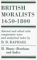 D.d. Raphael - British Moralists: 1650-1800 - 9780872201170 - V9780872201170
