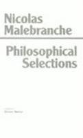 Nicolas Malebranche - Philosophical Selections - 9780872201521 - V9780872201521