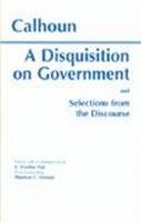 Ross M Lence (Ed.) - Disquisition on Government - 9780872202931 - V9780872202931