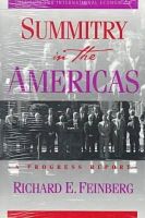 Richard E. Feinberg - Summitry in the Americas: A Progress Report - 9780881322422 - KST0018250